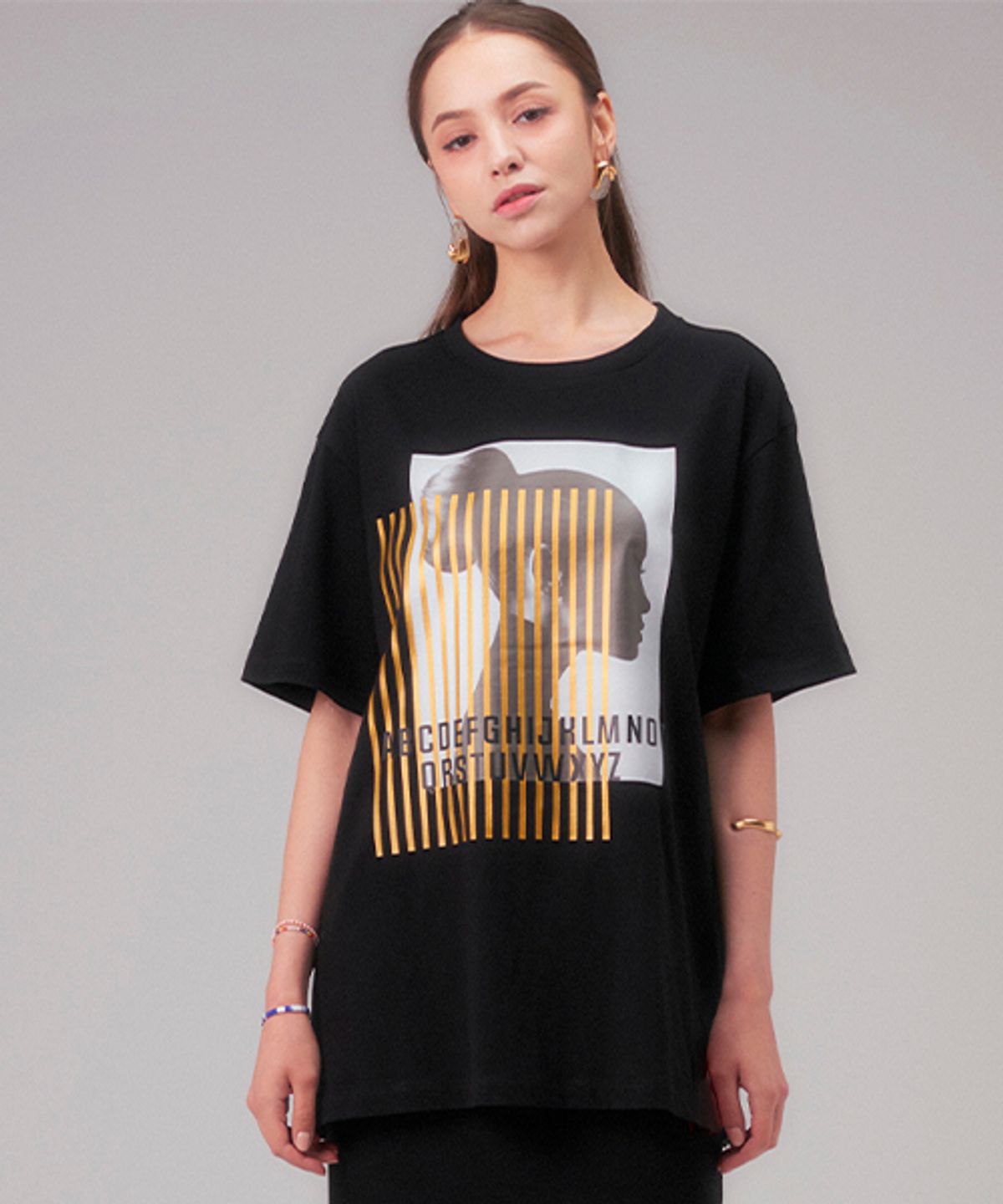 로희어패럴(ROHEE APPAREL) GOLDSTICK T-SHIRT / BLACK