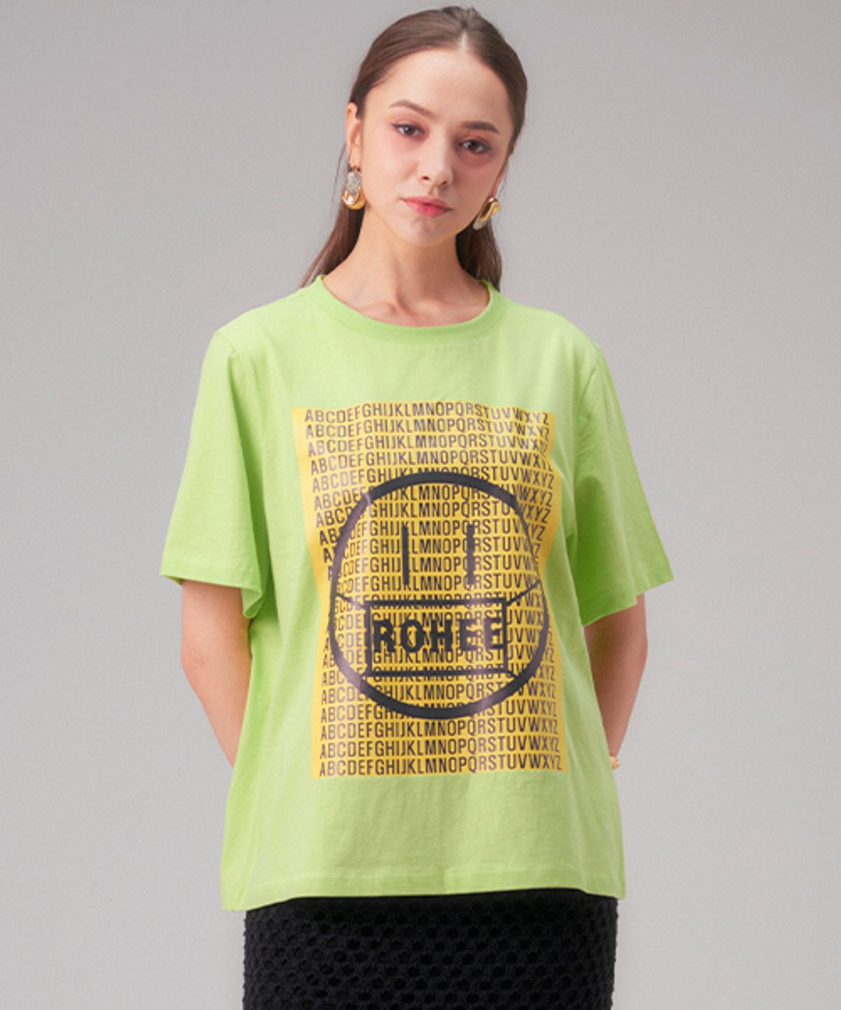 로희어패럴(ROHEE APPAREL) SMILE T-SHIRT / GREEN