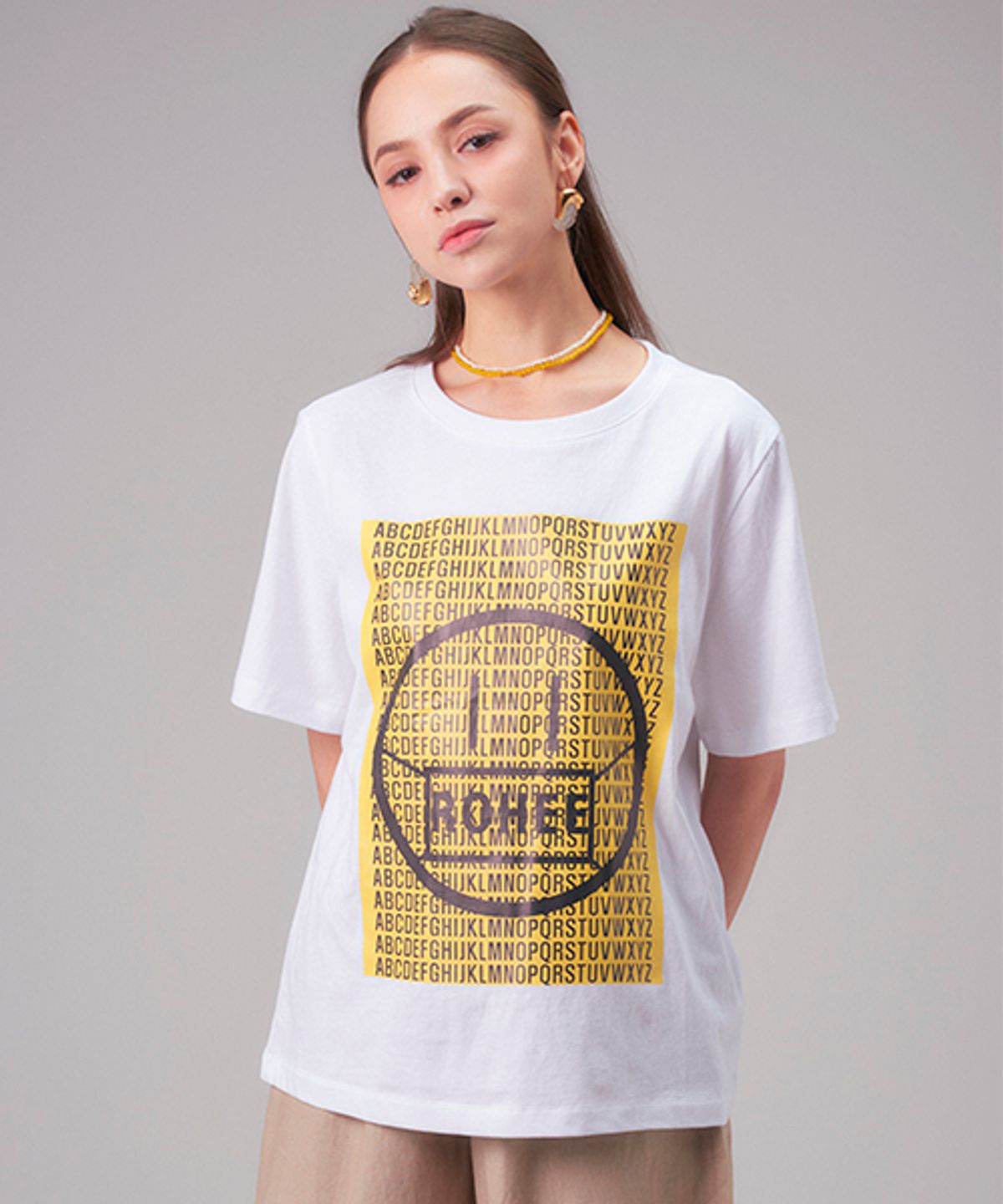 로희어패럴(ROHEE APPAREL) SMILE T-SHIRT / WHITE