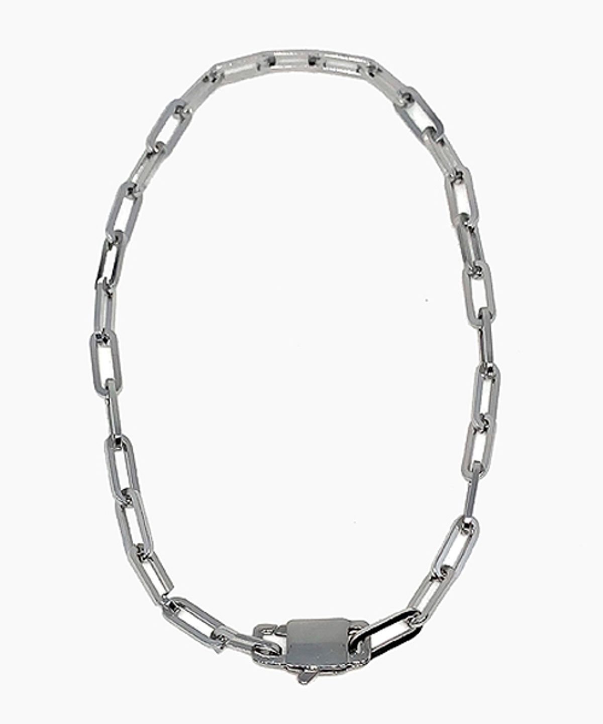 셉텐벌5(SEPTEMBER5) Bold square buckle necklace