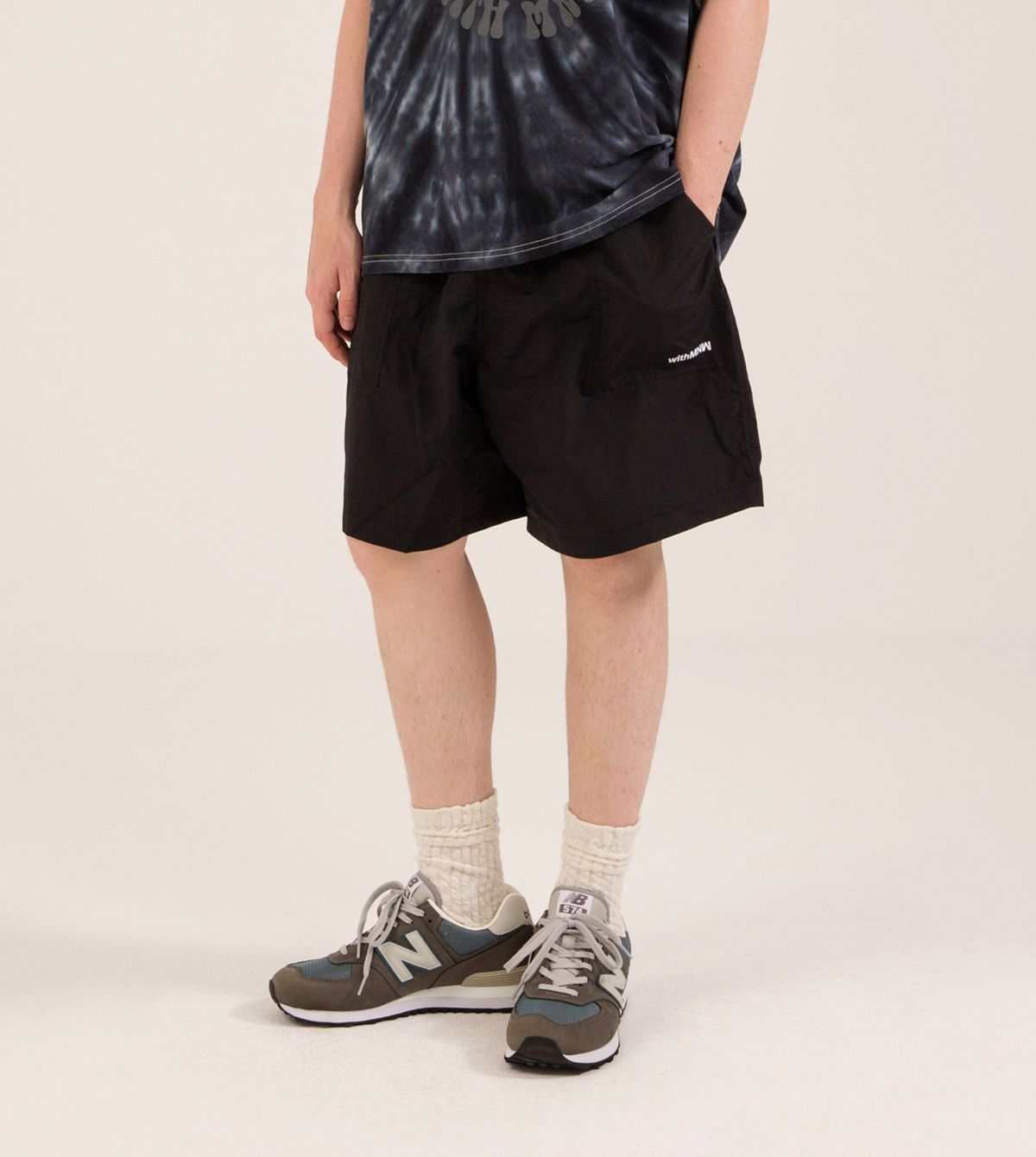 엠엔더블유(MNW) FATIGUE EASY SHORTS BLACK
