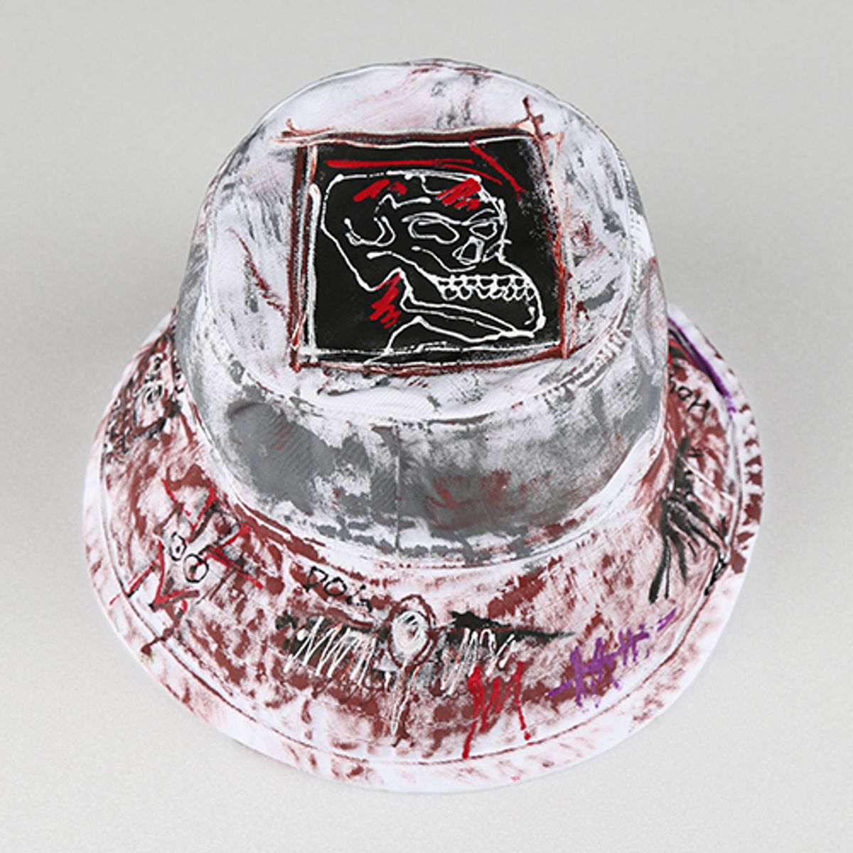 더 매드니스(THE MADNESS) HAND MADE WORK BROWN SKULL HAT_WH