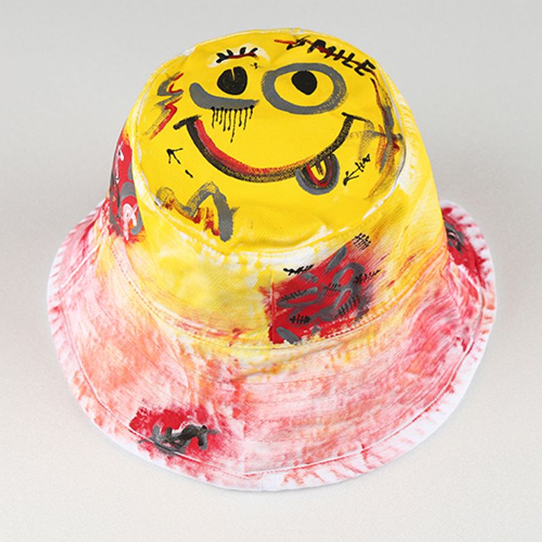 HAND MADE WORK JOKE SMILE HAT_WH