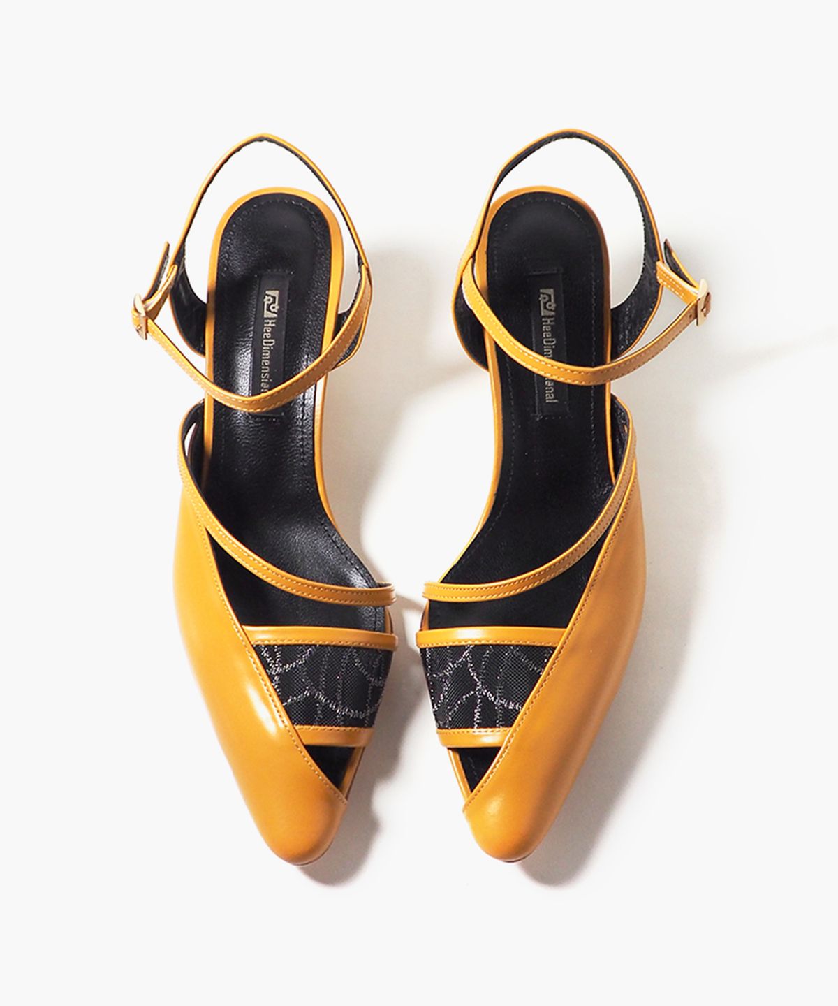 희다이멘셔널(HEEDIMENSIONAL) SOLINEX 샌들 Mustard & Black