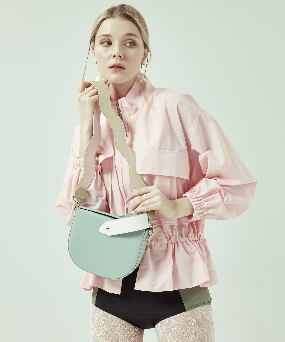 보니블라(BONIBLAH) GLACE BAG (MINT CREAM)