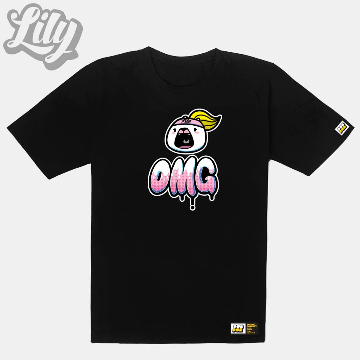 돌돌(DOLDOL) Lily-tshirts-06 러블리 릴리 여자 북극곰 스노우보드 선수 익스트림 캐릭터 그래픽 디자인 티셔츠 티