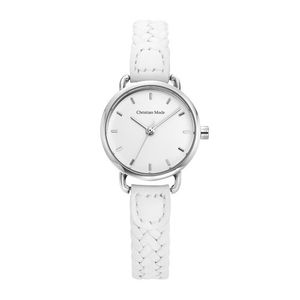 여성 꼬임 가죽 시계 CM417WTWT