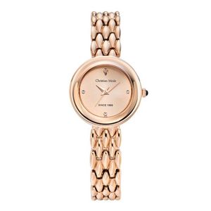 여성 심플원형 메탈시계 CM412RG