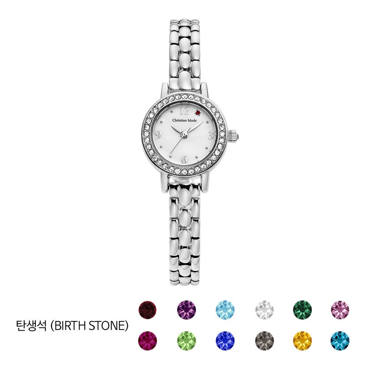크리스챤모드(CHRISTIANMODE) 여성 탄생석시계 CM406WT