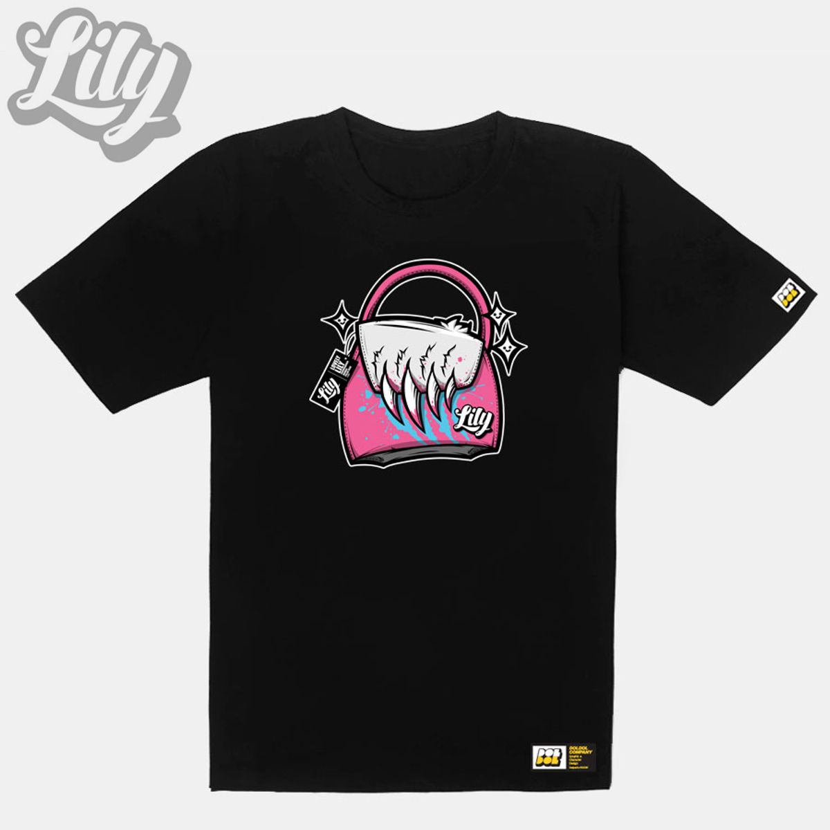 돌돌(DOLDOL) Lily-tshirts-10 러블리 릴리 여자 북극곰 스노우보드 선수 익스트림 캐릭터 그래픽 디자인 티셔츠 티