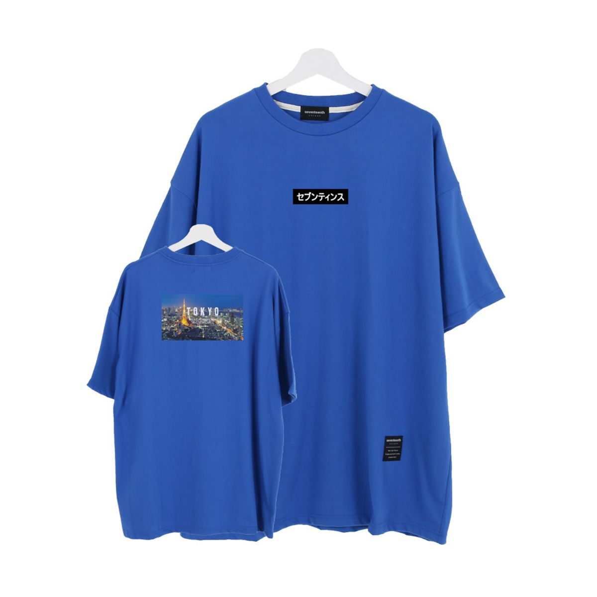 세븐틴스(SEVENTEENTH) NIGHT VIEW TOKYO TSHIRTS 코발트