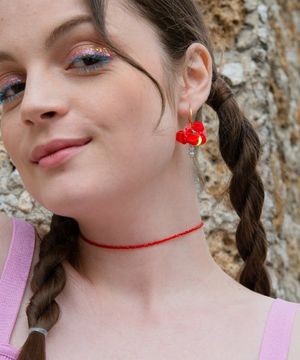 몽 루즈 초커 네크리스 (RED)