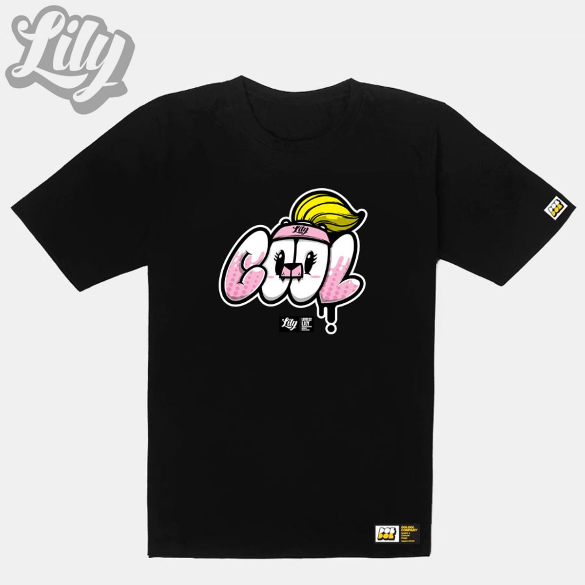 돌돌(DOLDOL) Lily-tshirts-12 러블리 릴리 여자 북극곰 스노우보드 선수 익스트림 캐릭터 그래픽 디자인 티셔츠 티