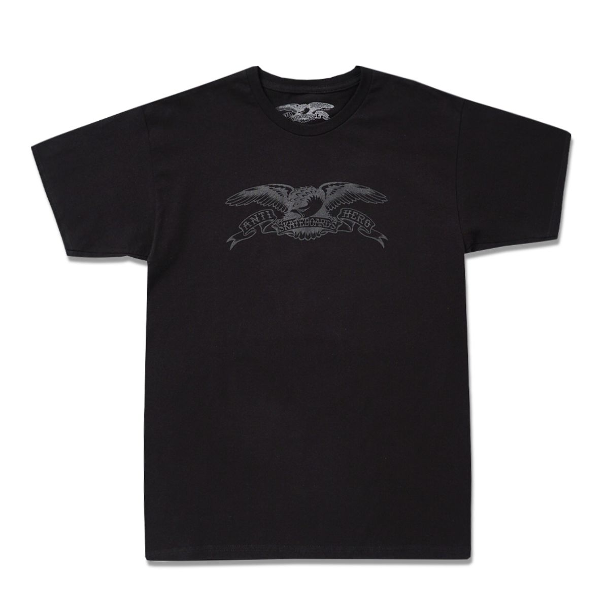 안티히어로(ANTI HERO) BASIC EAGLE S/S T-Shirt - BLACK/BLACK 51020080AG