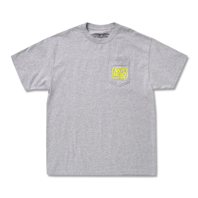 RESERVE S/S Pocket T-Shirt - ASH HEATHER/YELLOW 51020388C