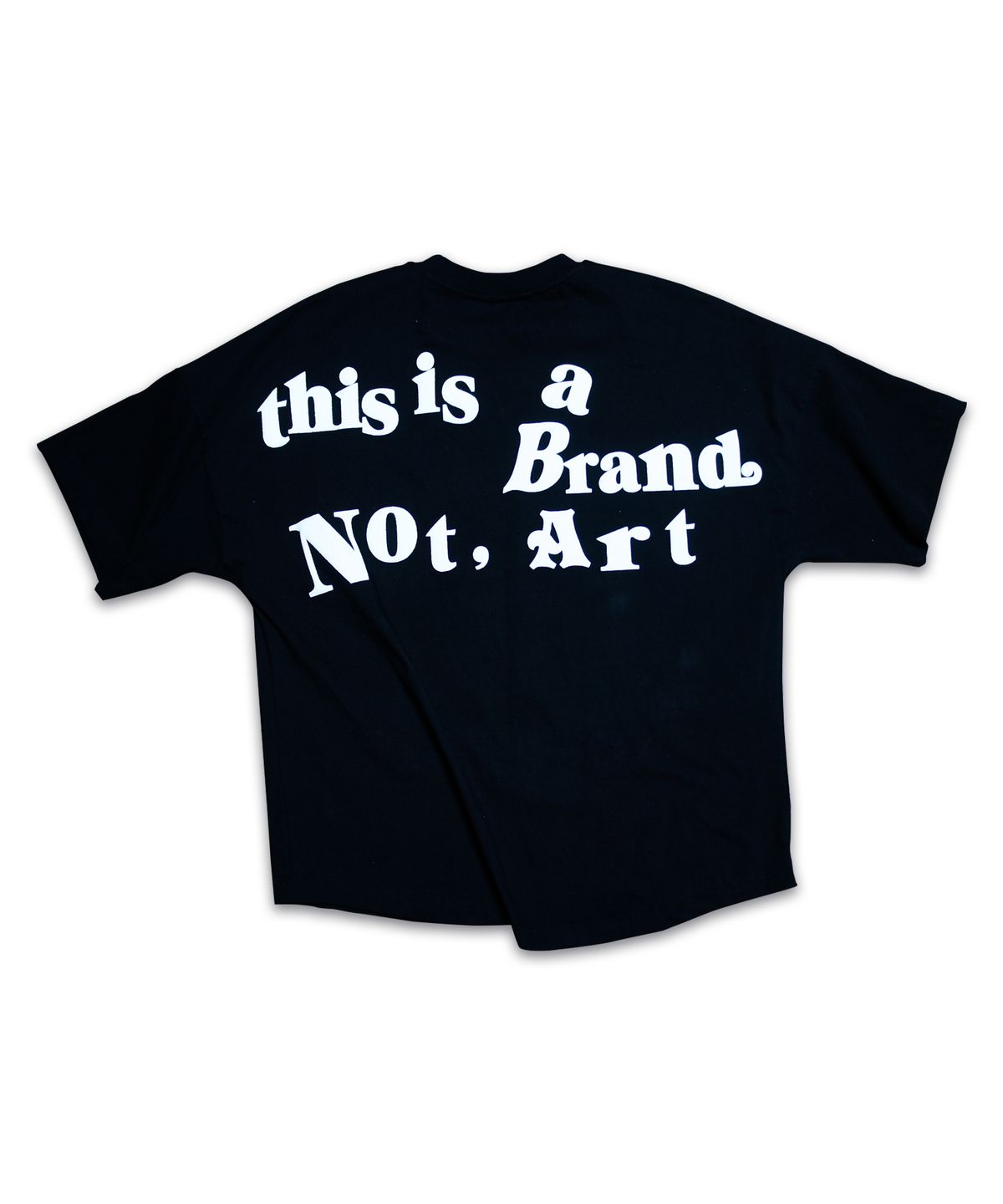 낫아트(NOTART) PONCHO T-SHIRT JET BLACK