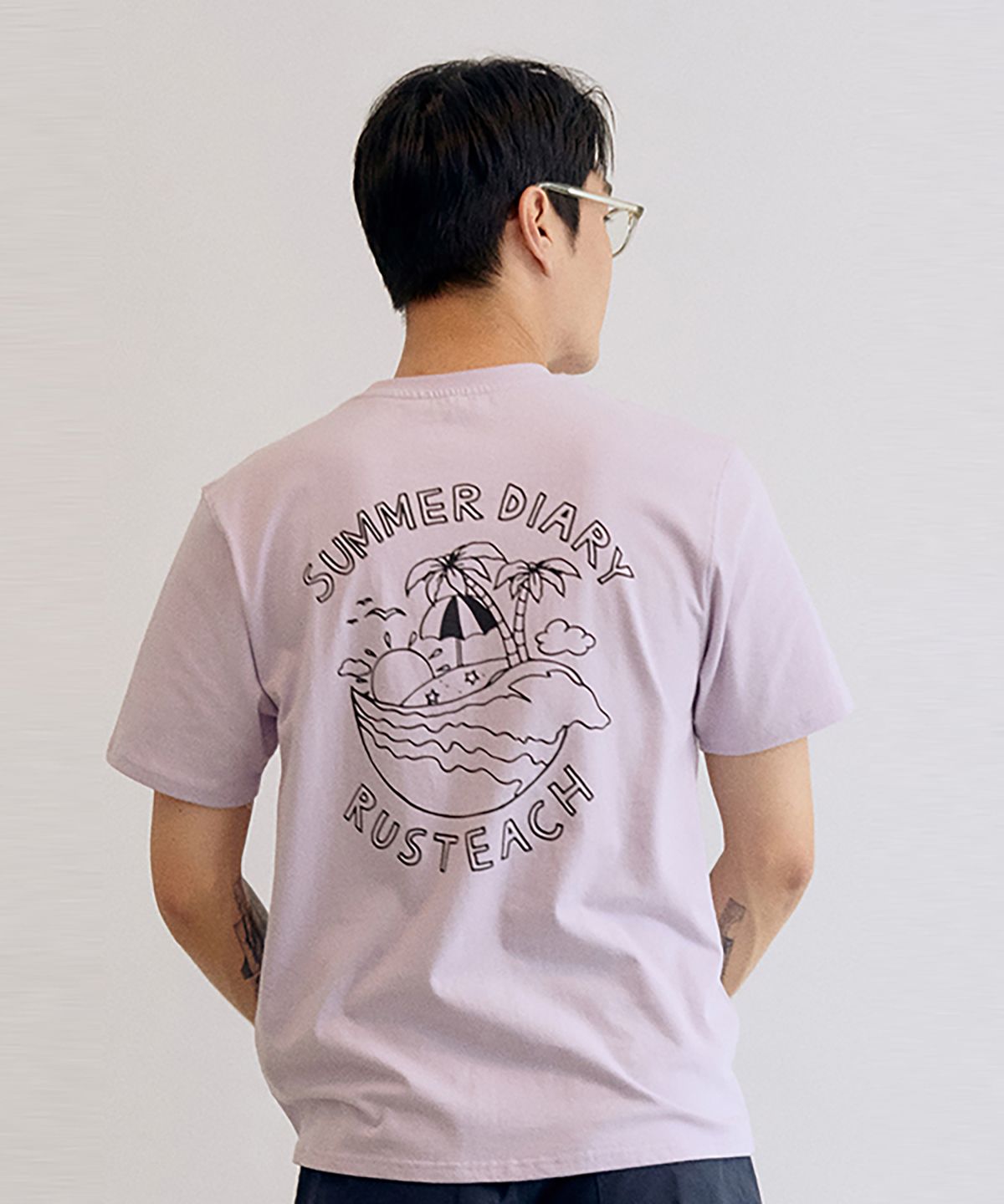 러스티치(RUSTEACH) SUMMER BEACH TEE (LILAC)