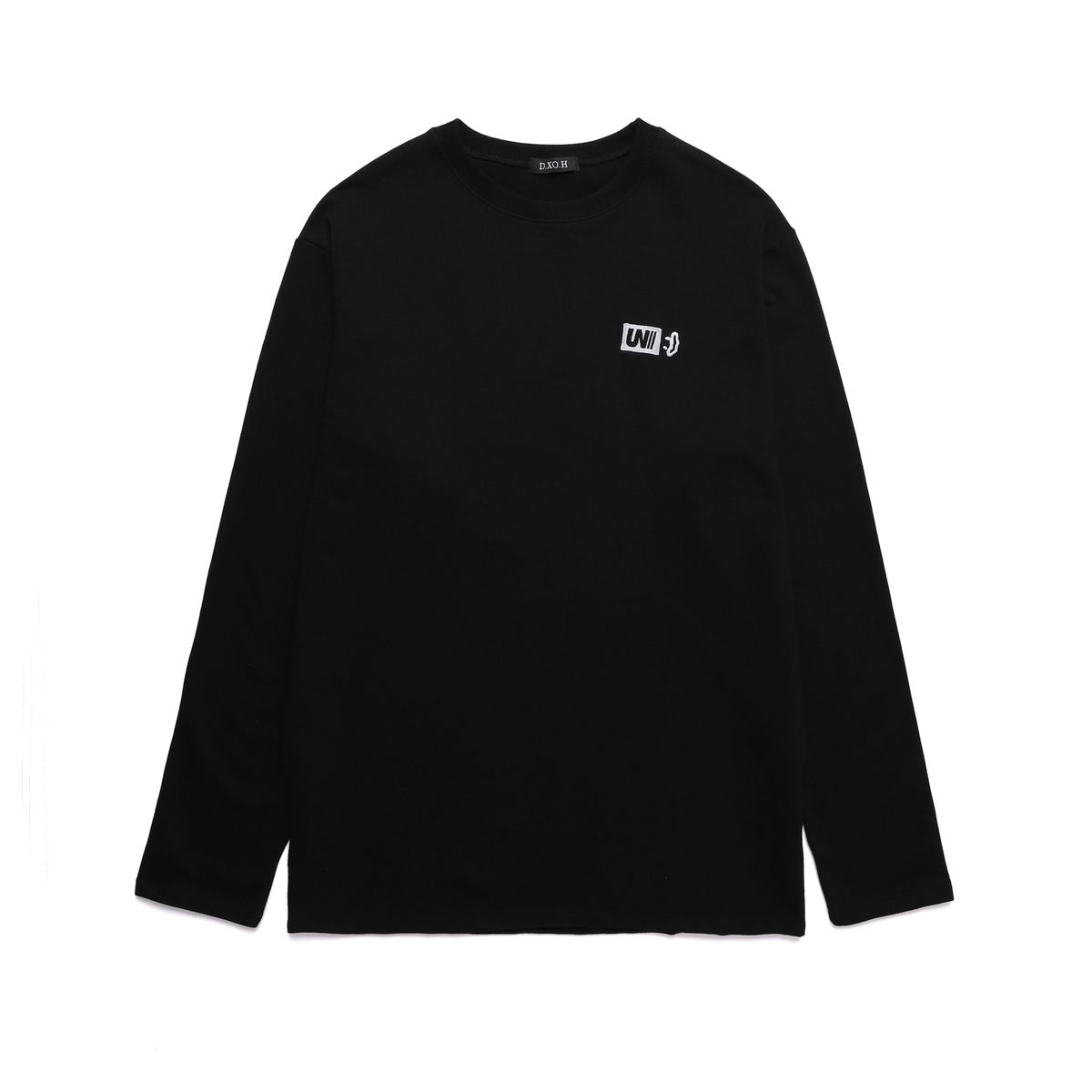 디쏘에이치(D.XO.H) 베이직 로고 롱슬리브 [black]