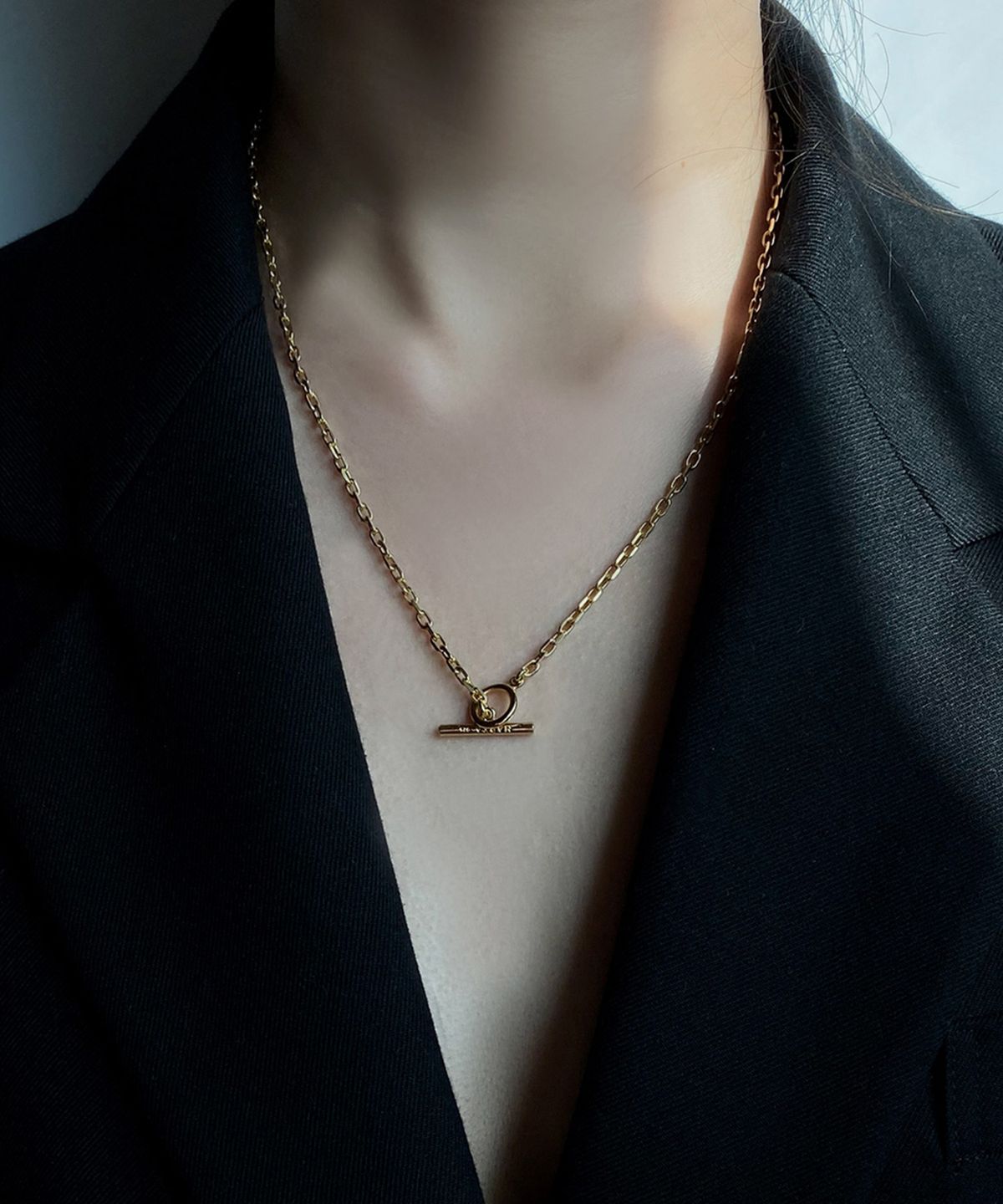 마르타(MARTA) TOGGLE CHAIN NECKLACE_Gold