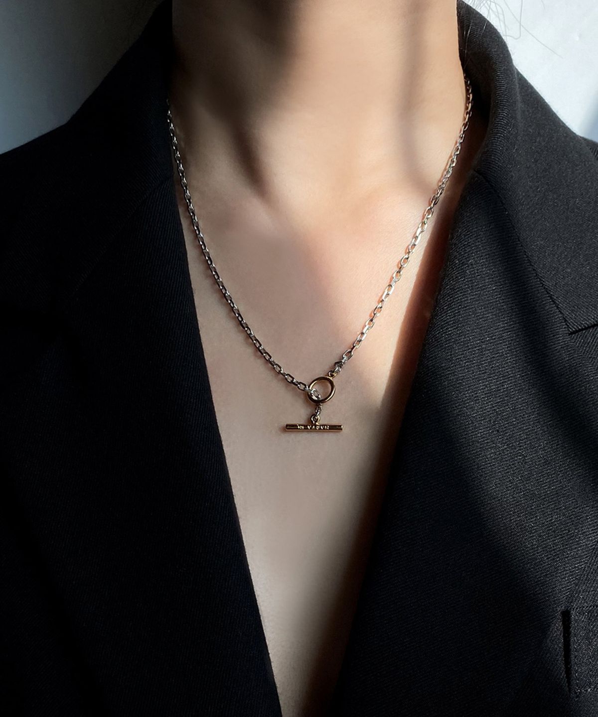 마르타(MARTA) TOGGLE CHAIN NECKLACE_MIX