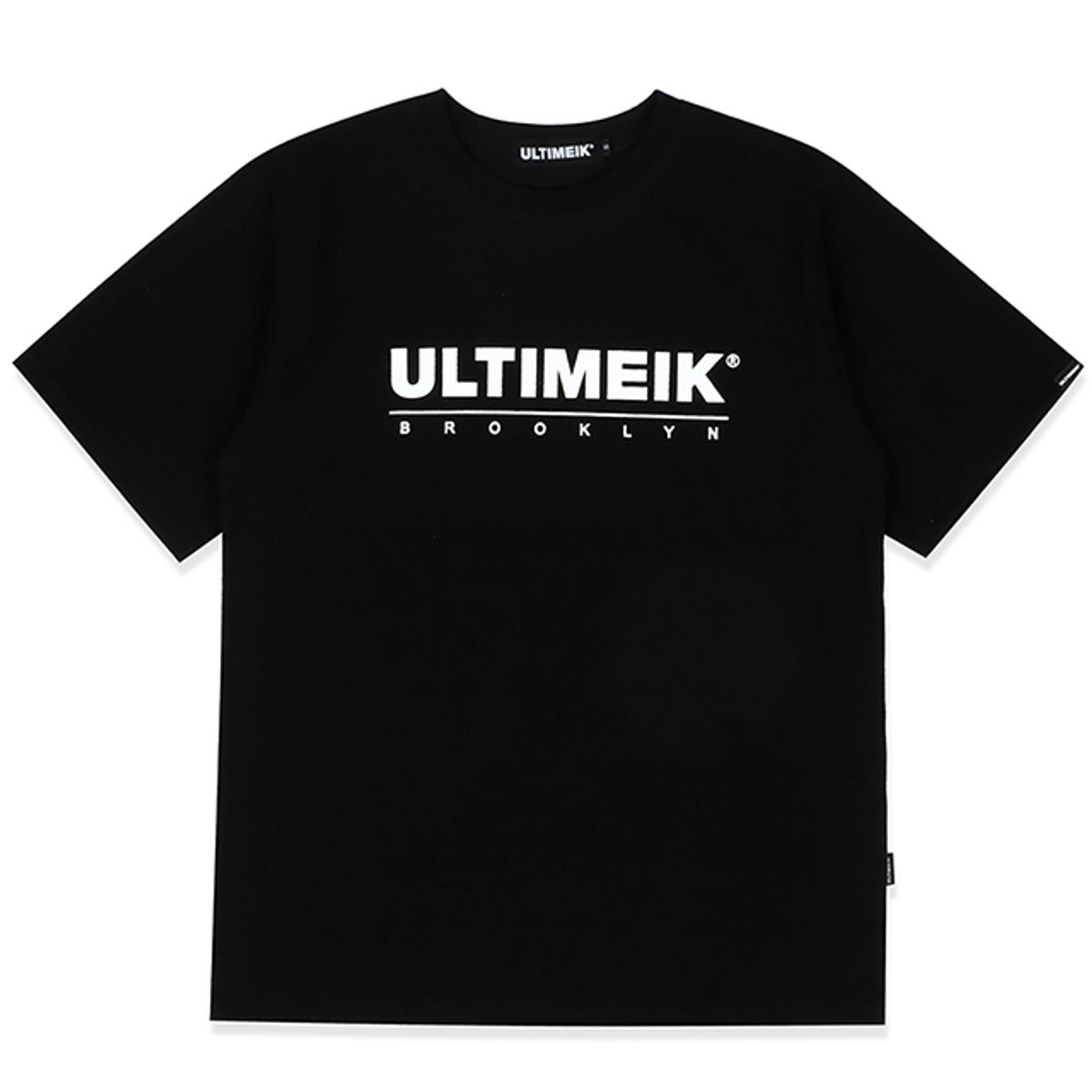 얼티메이크(ULTIMEIK) 베이직 블랙 티셔츠 / 로고반팔티 남녀공용 반팔 커플티