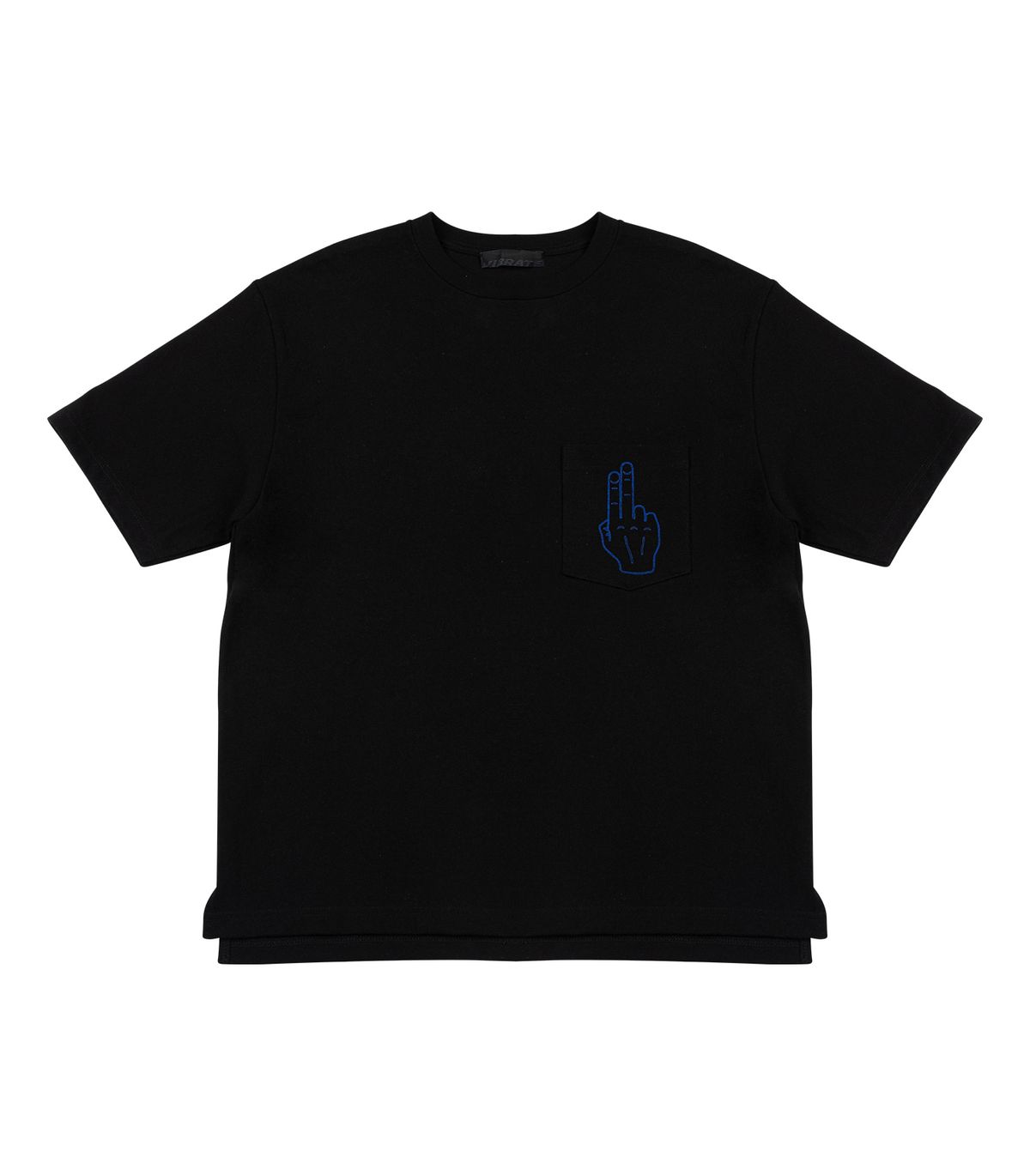바이브레이트(VIBRATE) GLORY FROG LOGO POCKET T-SHIRT (BLACK)