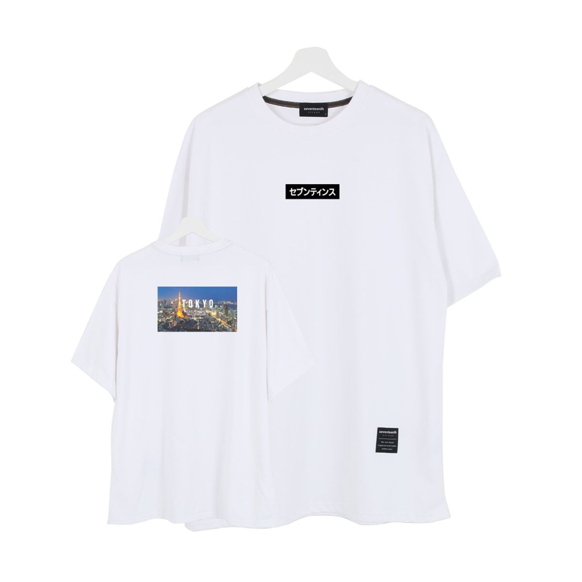 세븐틴스(SEVENTEENTH) NIGHT VIEW TOKYO TSHIRTS 아이보리