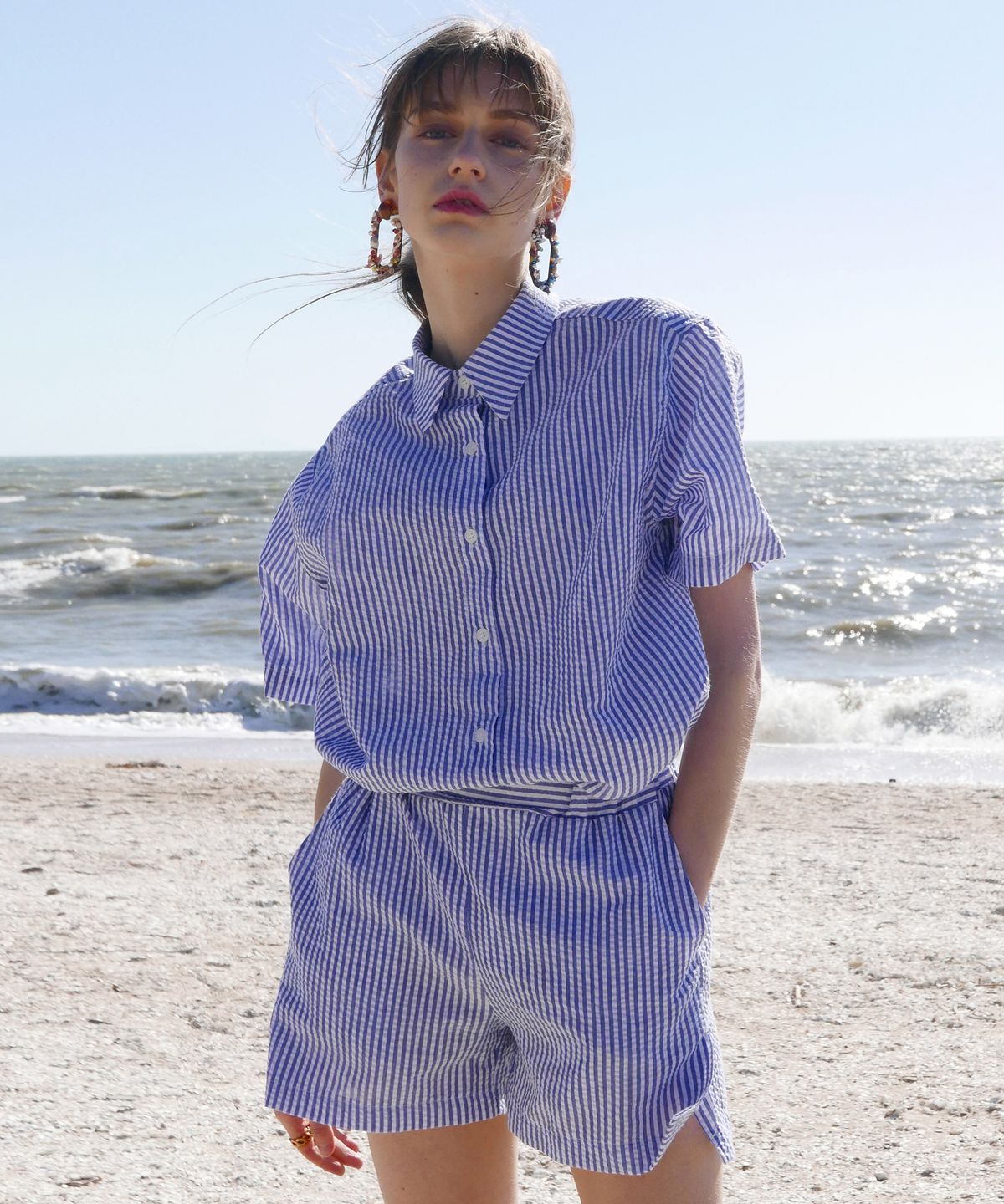 라티젠(LARTIGENT) LB SET SHIRT(BLUE)