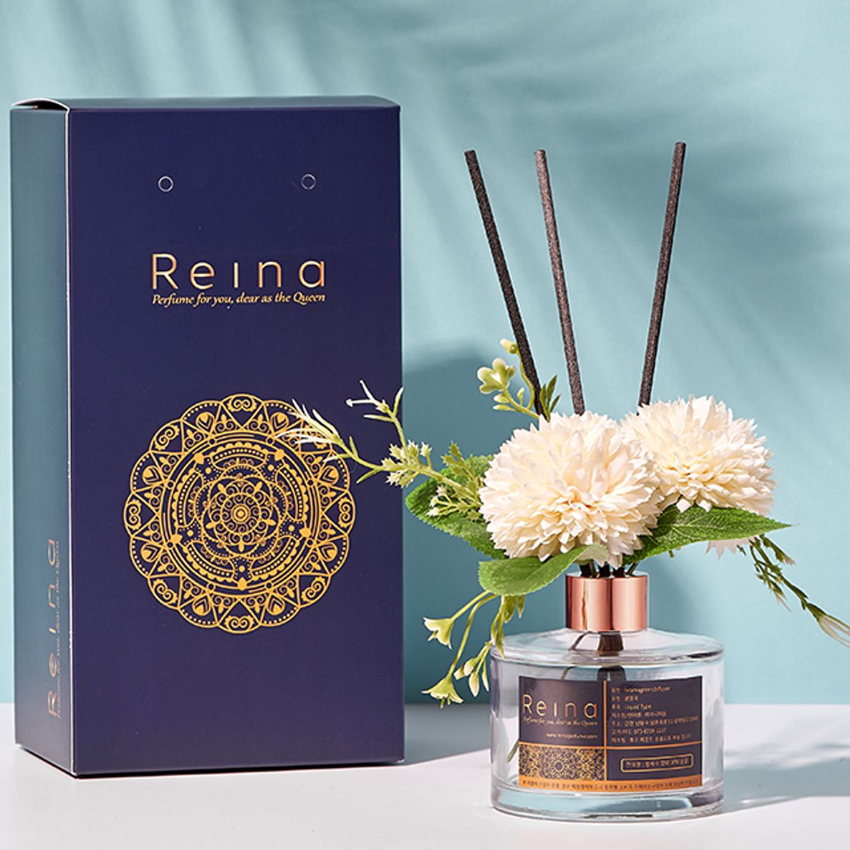 레이나퍼퓸(REINA PERFUME) 폼폼데이지 화이트 플라워디퓨저 150ml