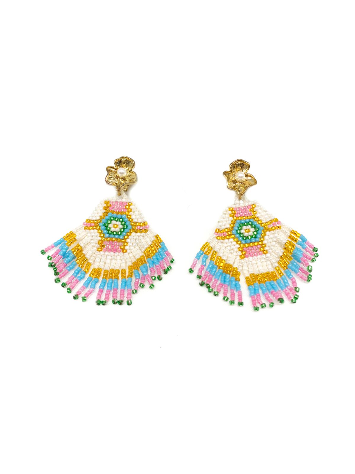 오키디루포(OCCHI DI LUPO) Flower Moroccan earring