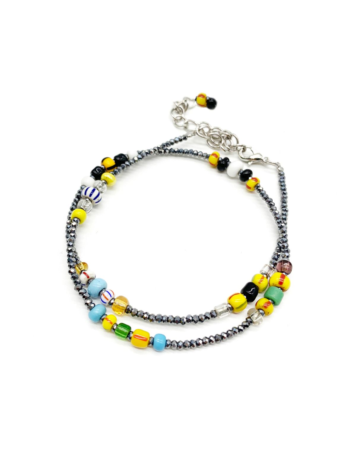 오키디루포(OCCHI DI LUPO) Moroccan hematite bracelet & necklace