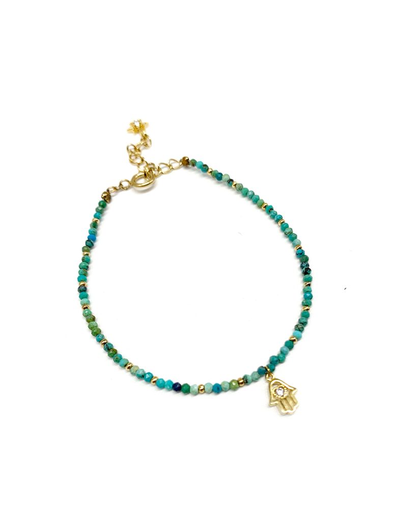 Hamsa Turquoise bracelet