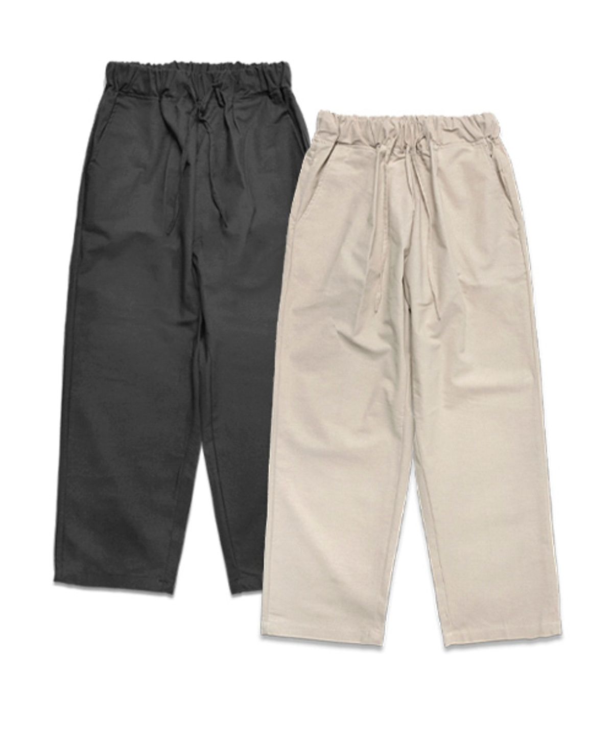 유니어패럴(UNI APPAREL) [2PACK] 린넨 와이드 크롭 팬츠 패키지