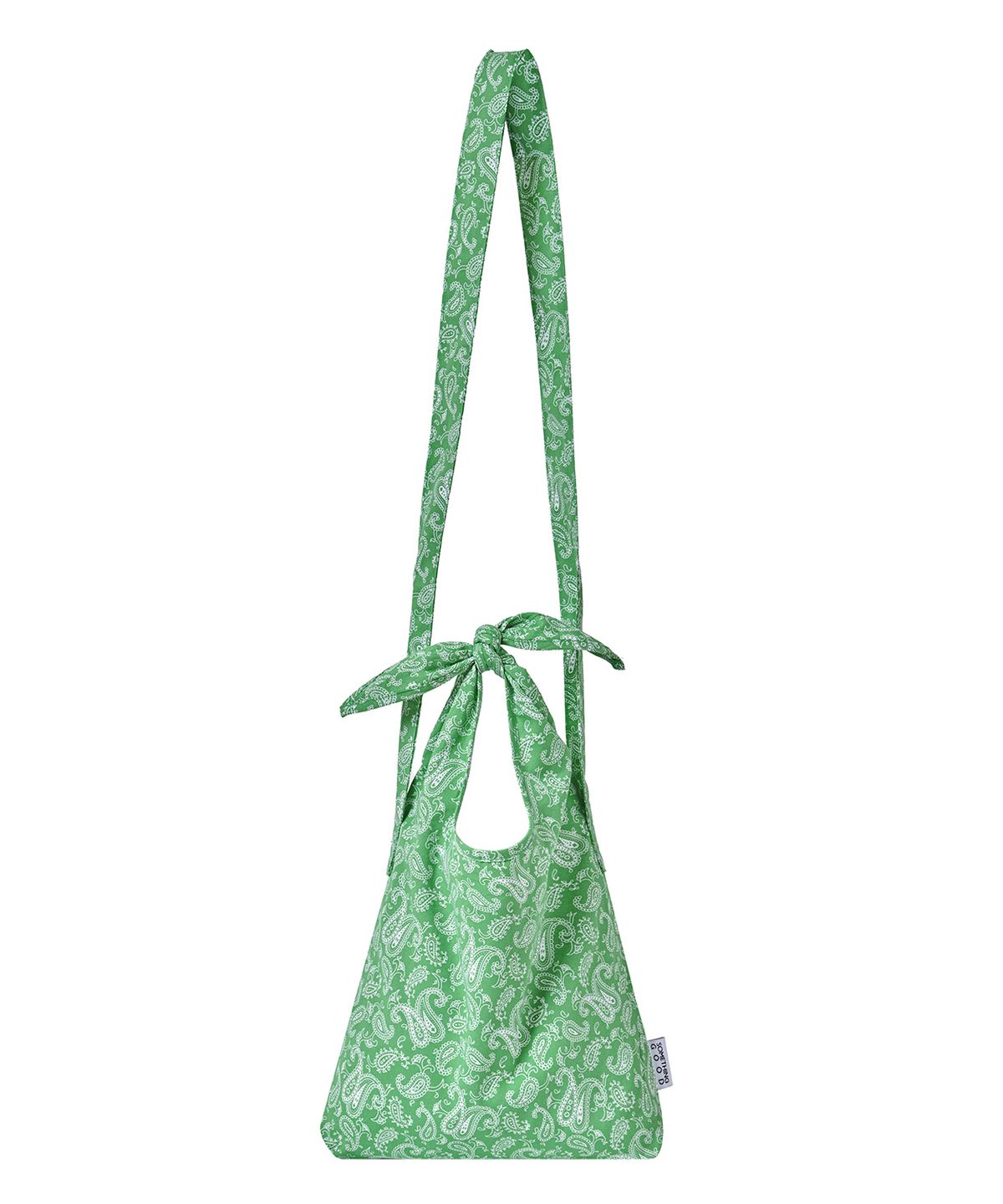 썸띵굿(SOMETHING GOOD) Paisley Tie Eco Bag Mini-Cross_GREEN