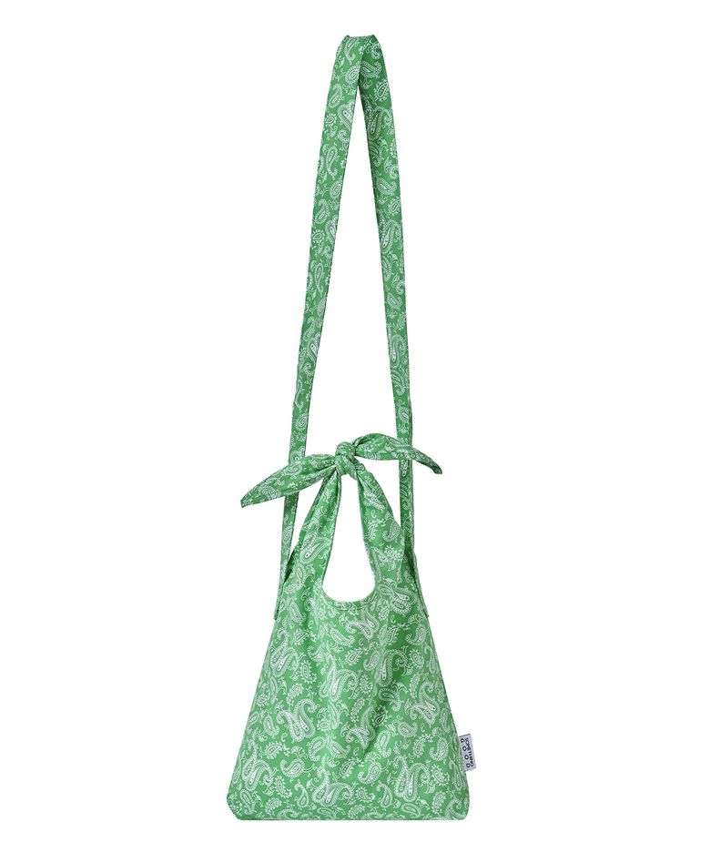 Paisley Tie Eco Bag Mini-Cross_GREEN