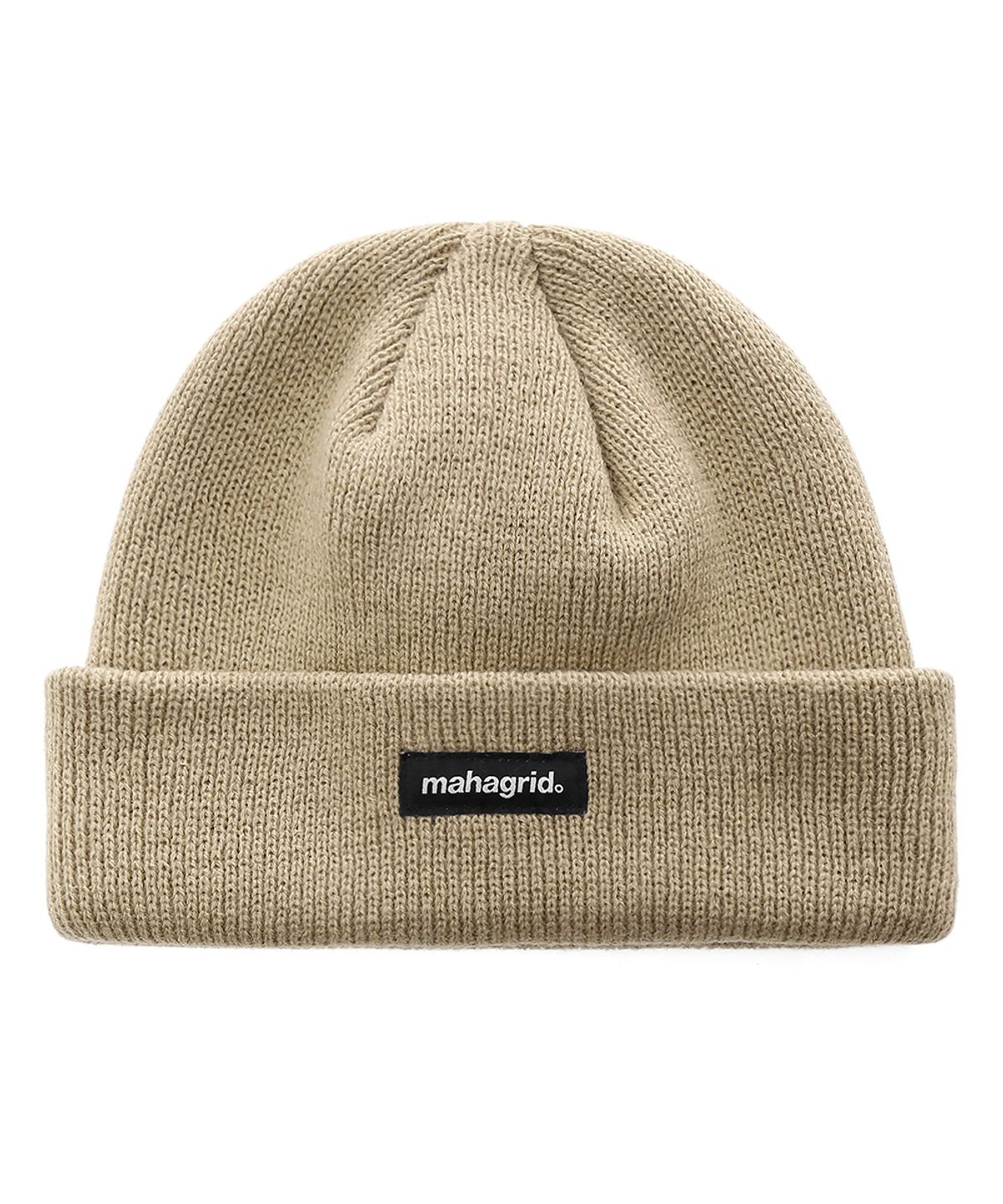 마하그리드(MAHAGRID) ORIGIN LOGO SHORT BEANIE BEIGE(MG2AFMAB23A)