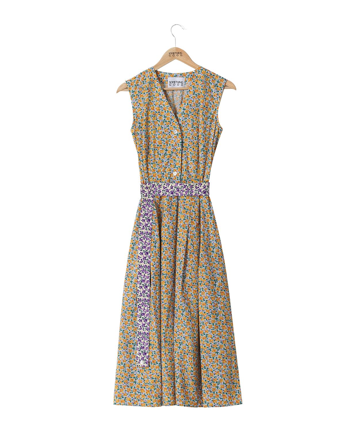 썸띵굿(SOMETHING GOOD) RANNY Floral Dress_YELLOW