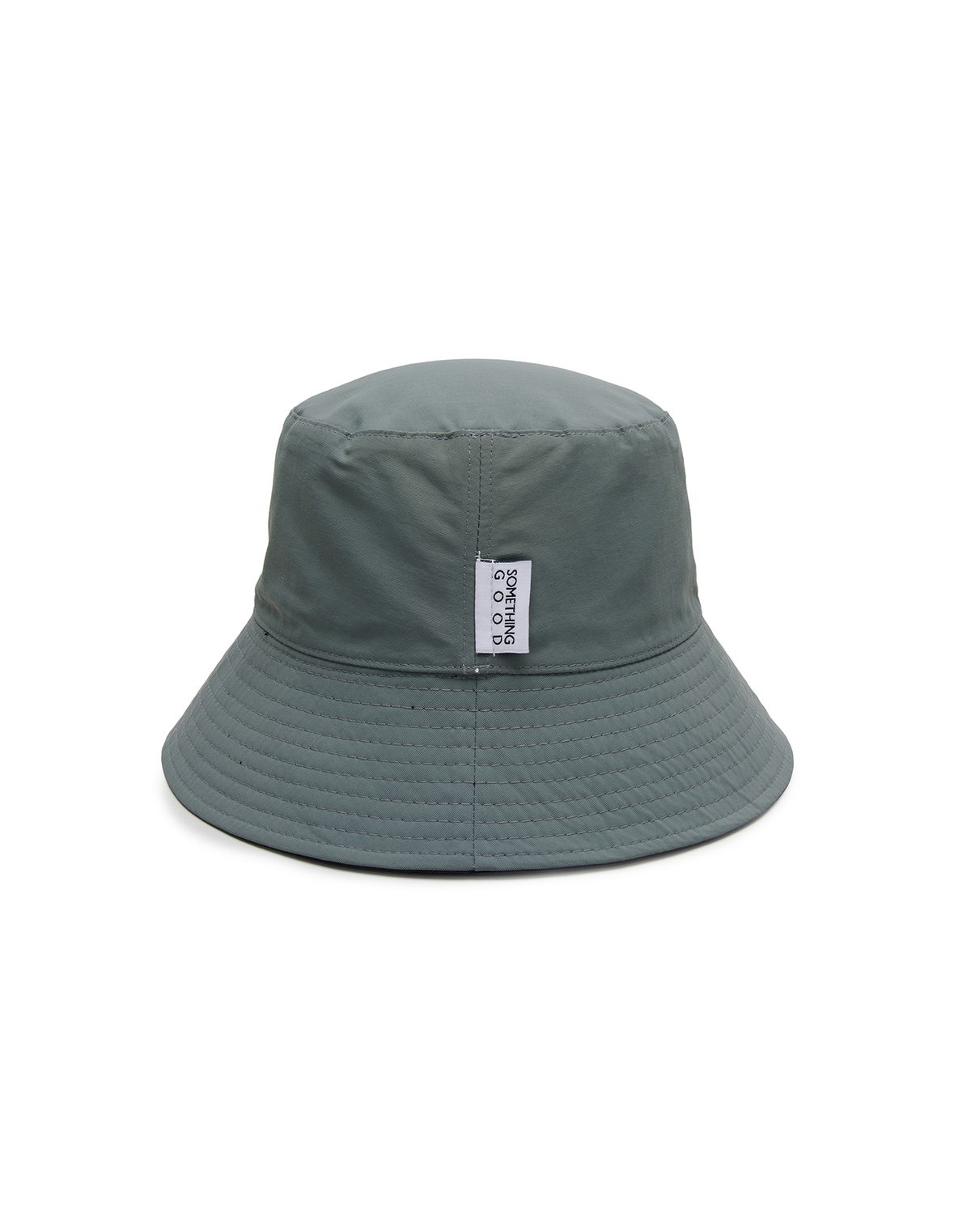 썸띵굿(SOMETHING GOOD) STG Reversible Bucket Hat_BLACK SOLID X GREY SOLID