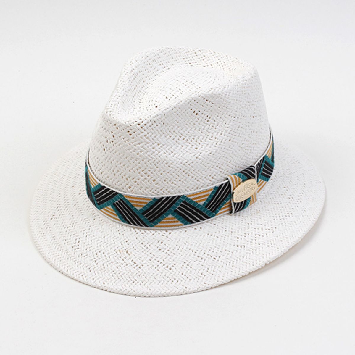 유니버셜 케미스트리(UNIVERSAL CHEMISTRY) Cool Line Swing White Short Fedora 여름페도라