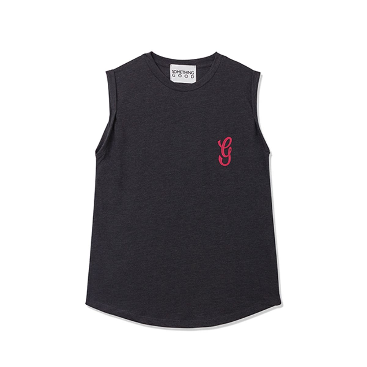 썸띵굿(SOMETHING GOOD) Irvan X SOMETHINGGOOD Sleeveless_CHARCOAL GRAY