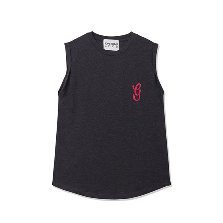 Irvan X SOMETHINGGOOD Sleeveless_CHARCOAL GRAY