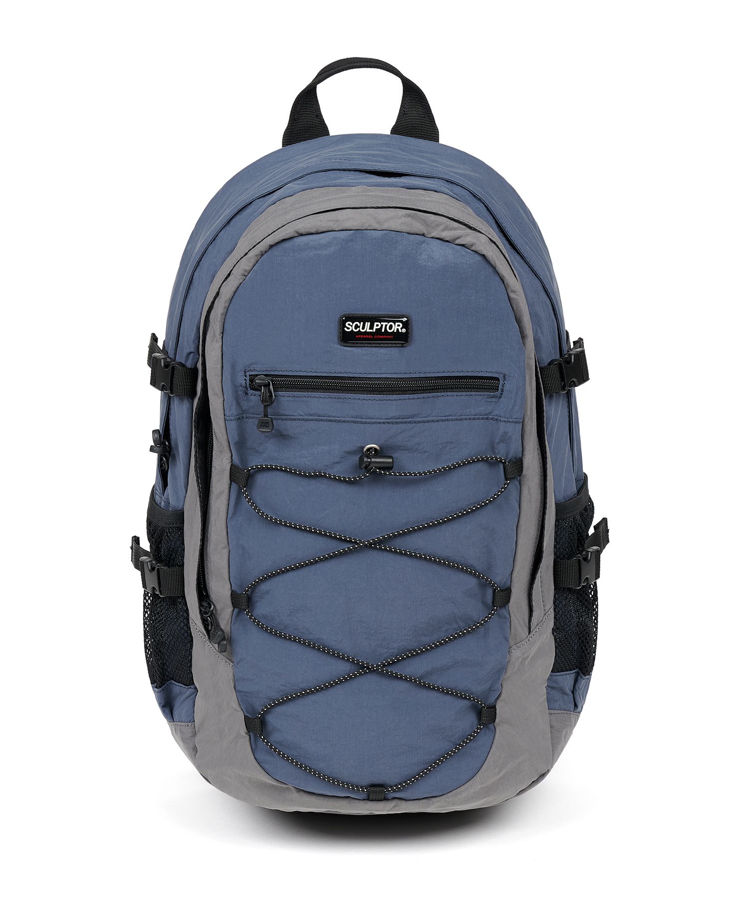 MUSINSA | SCULPTOR Nylon String Rucksack Blue/Gray