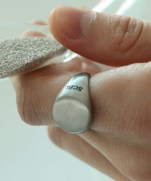 SCB004  Logo bold matt ring