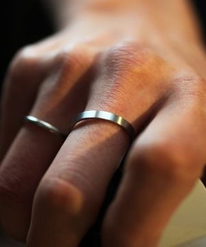 B017 [써지컬스틸] 베이직매트 반지