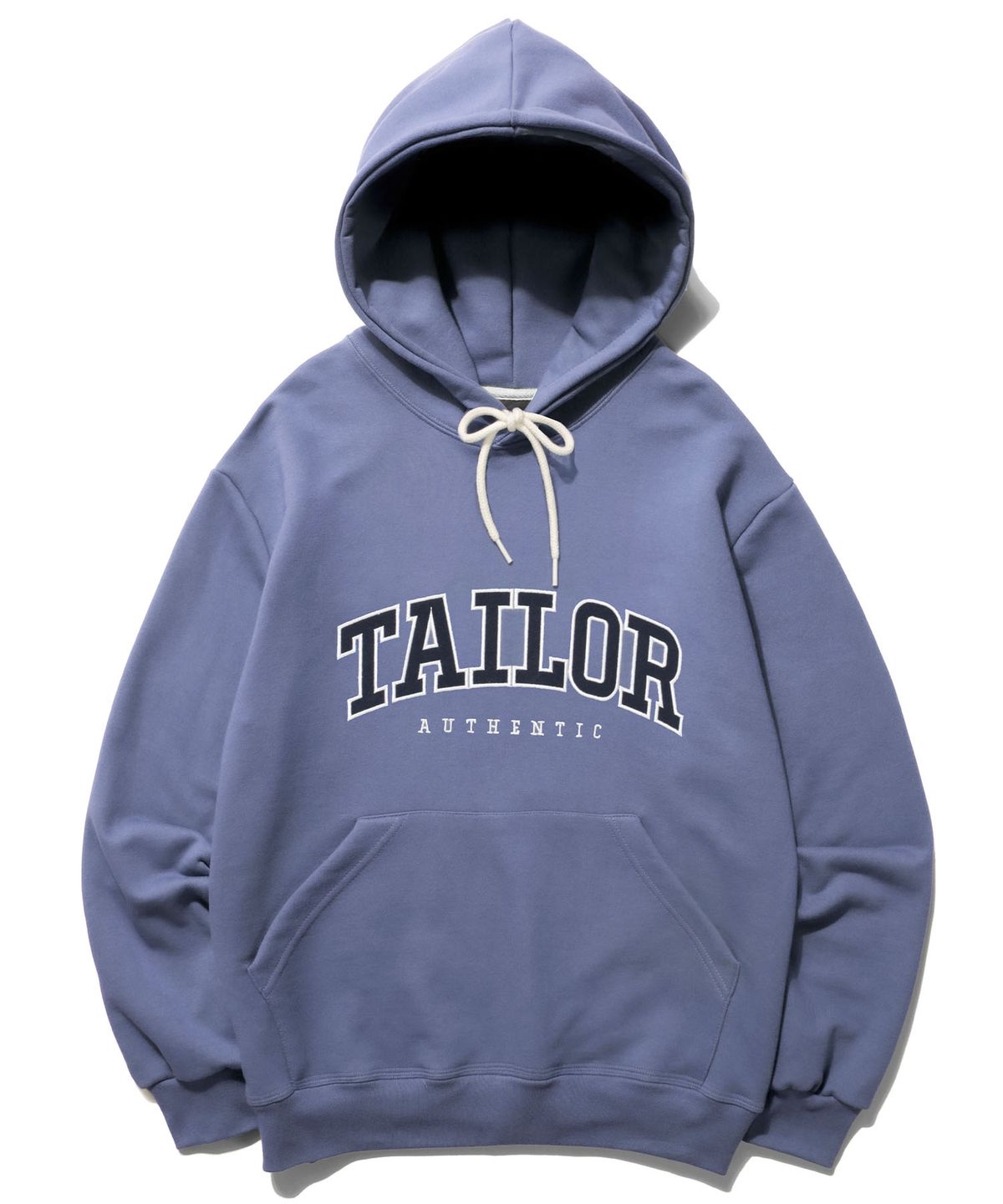 테일러 스튜디오(TAILOR STUDIO) [기모/NO기모] 엔비엘 로고 후드 (애쉬블루)