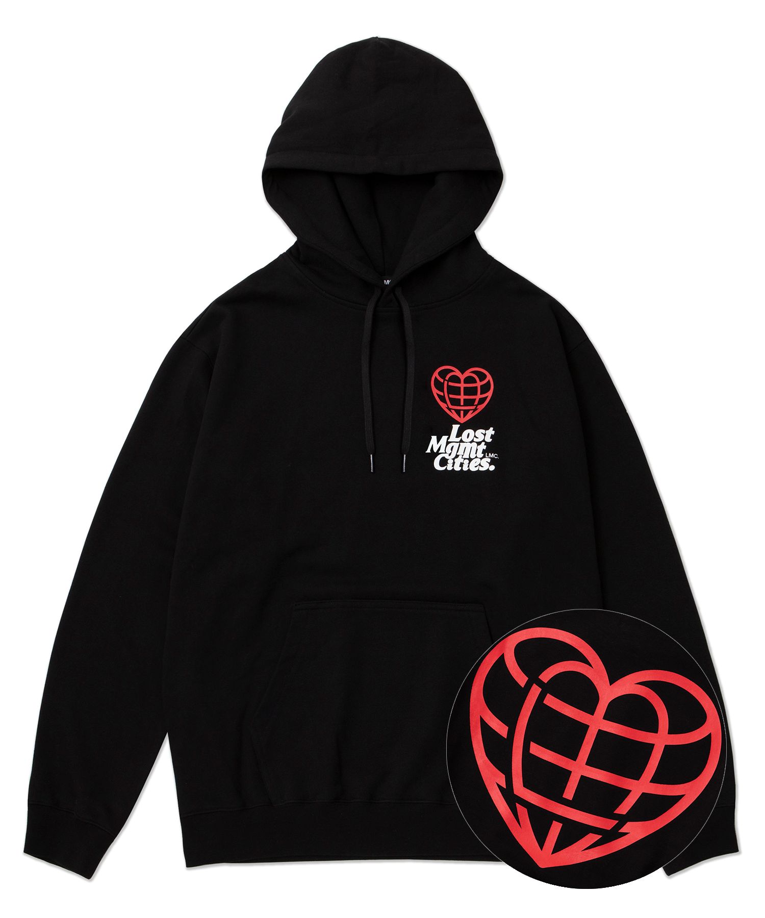 さらに100円引き◆LMC◆HEART GLOBE HOODIE MUSINSA公式 | LMC LMC HEART GLOBE HOODIE black