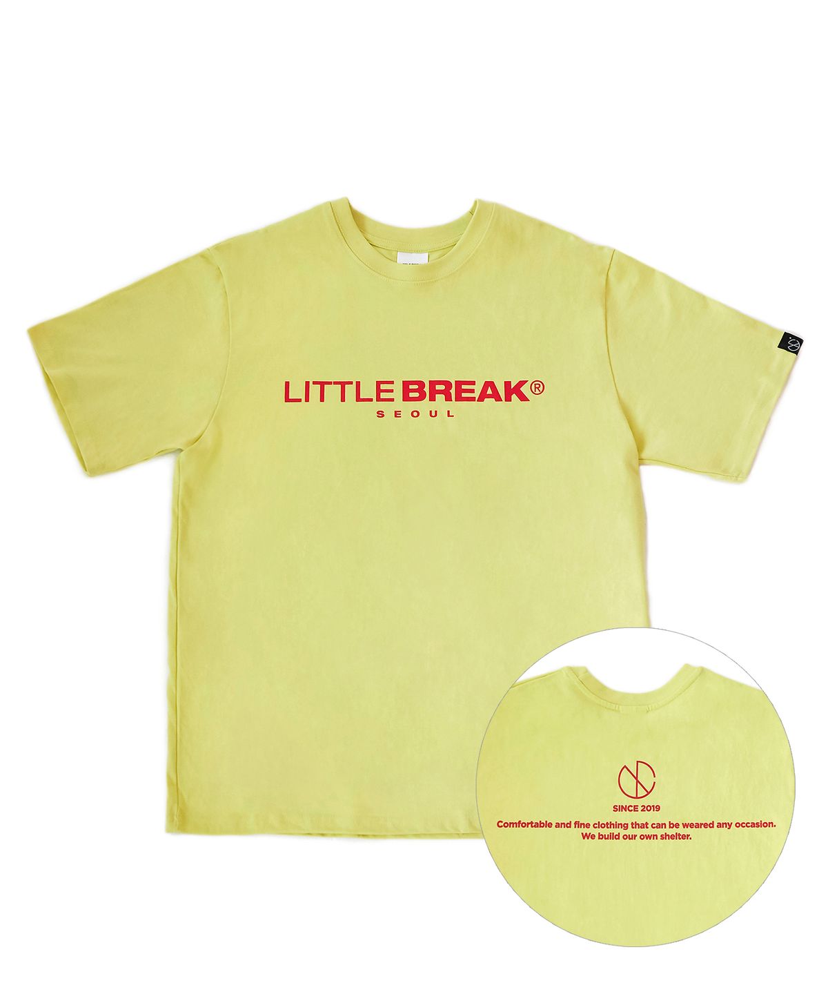 리를브레이크(LITTLE BREAK) LB 로고티 (라임)