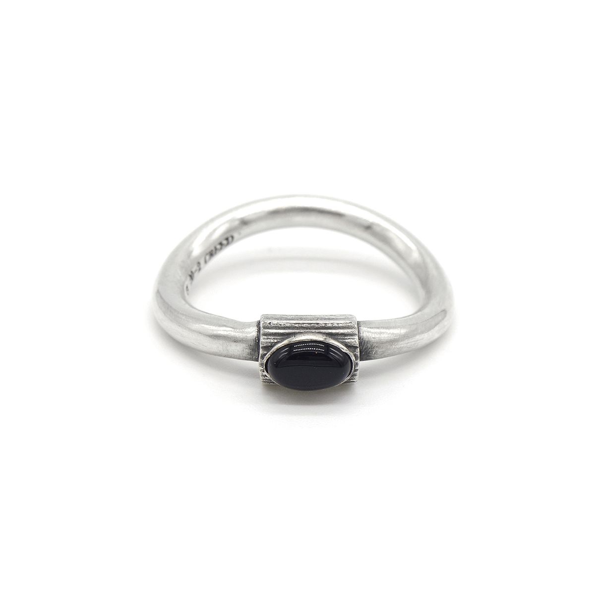 오드콜렛(ODDCOLLET) [SILVER925]texture ring (black)