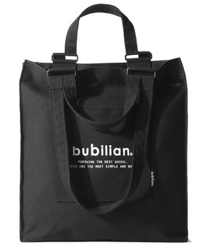 투핸들 로고 에코백_Black