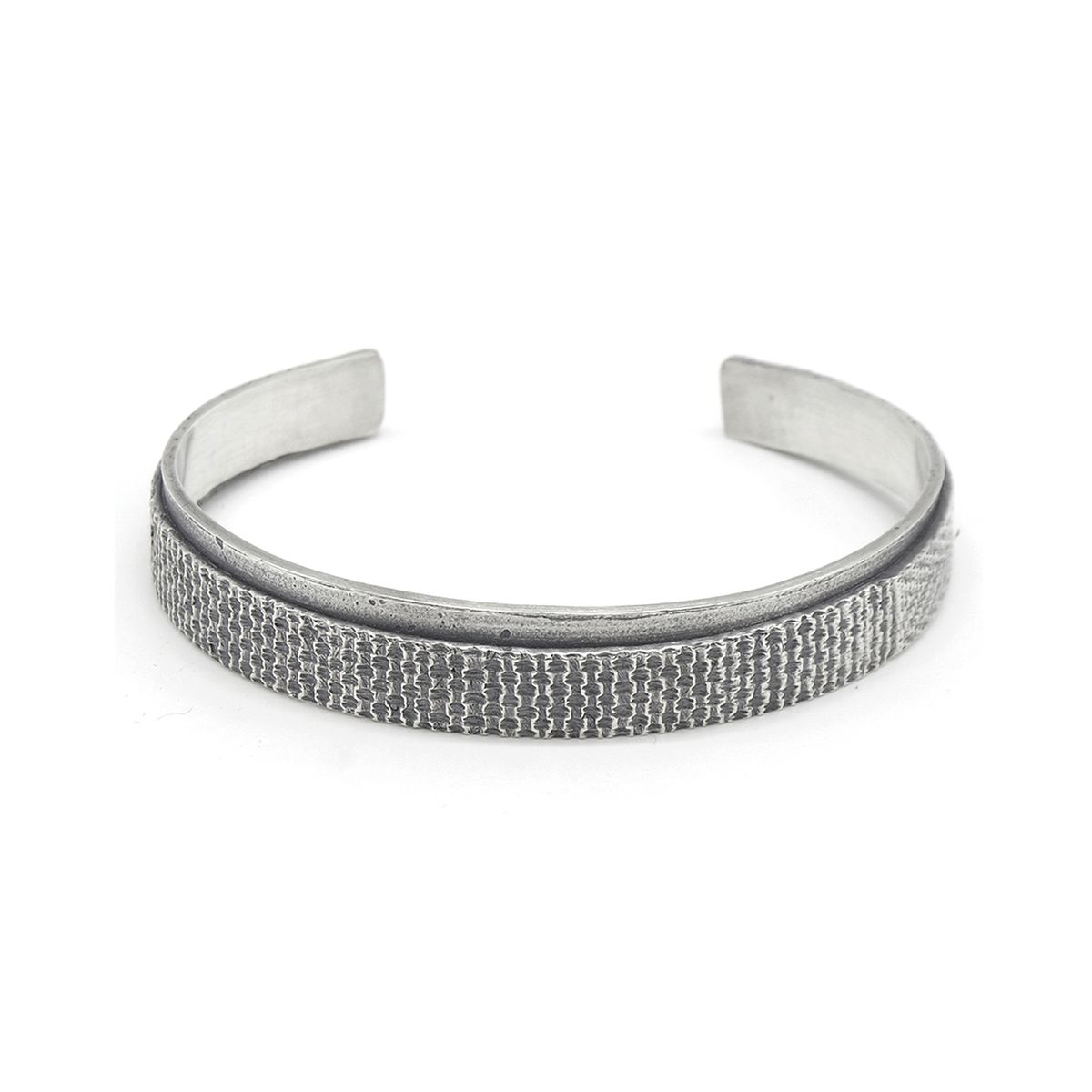 오드콜렛(ODDCOLLET) [SILVER925]Texture band cuffs